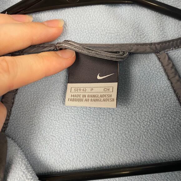 Nike Fleece Jacket Basic Full-Zip Slate Blue Futuristic Gorpcore Techwear‎ Small - Picture 10 of 12
